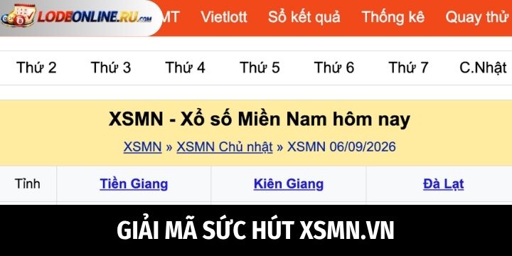 Sức hút khiến XSMN.vn thu hút người chơi